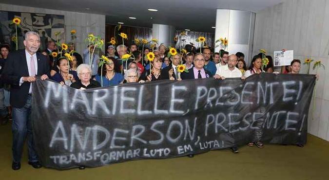 Sessão Solene em Homenagem à vereadora Marielle Franco(foto: Cleia Viana/Câmara dos Deputados ) Sessão Solene em Homenagem à vereadora Marielle Franco(foto: Cleia Viana/Câmara dos Deputados )