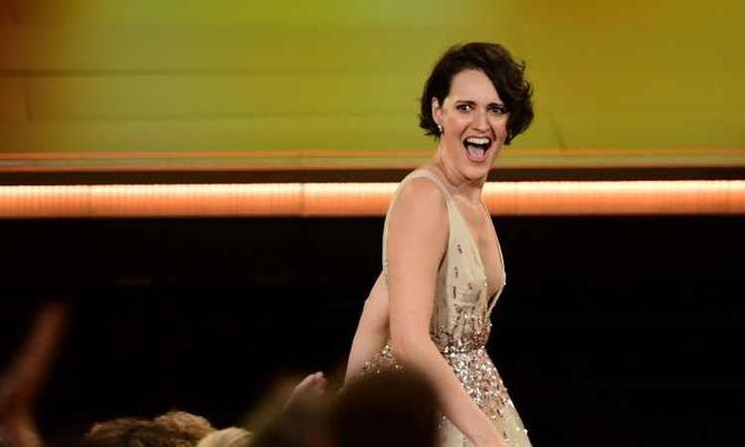 A força feminina veio com Phoebe Waller-Bridge e o humor diferenciado de 'Fleabag'(foto: AFP / Frederic J. BROWN) A força feminina veio com Phoebe Waller-Bridge e o humor diferenciado de 'Fleabag'(foto: AFP / Frederic J. BROWN)