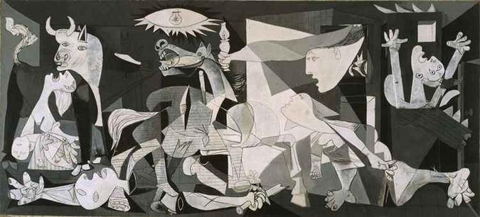 (foto: Museo Nacional Centro de Arte Reina Sofía/Divulgação. Quadro Guernica, Pablo Picasso) (foto: Museo Nacional Centro de Arte Reina Sofía/Divulgação. Quadro Guernica, Pablo Picasso)
