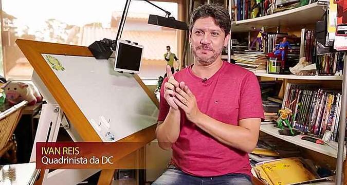 Ivan Reis é considerado um dos mais importantes quadrinistas do mundo(foto: Youtube/Reprodução) Ivan Reis é considerado um dos mais importantes quadrinistas do mundo(foto: Youtube/Reprodução)