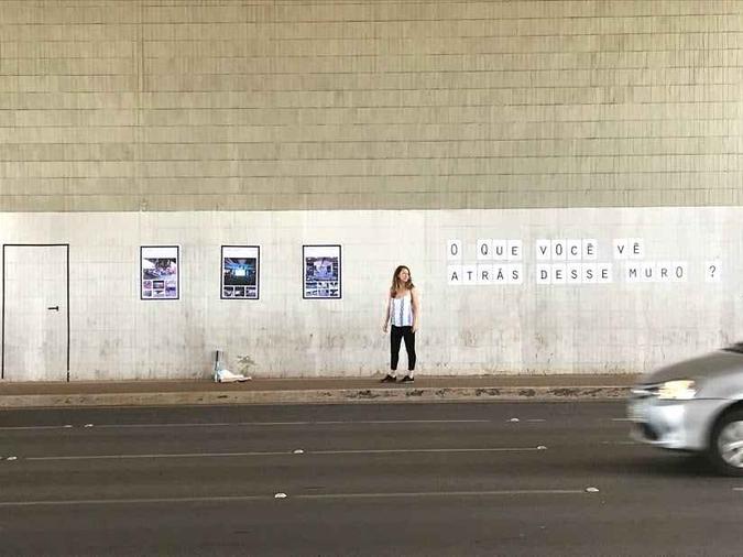 Ilana Zeigerman pergunta: 'O que você vê atrás desse muro?'(foto: Ilana Zeigeman/Divulgação ) Ilana Zeigerman pergunta: 'O que você vê atrás desse muro?'(foto: Ilana Zeigeman/Divulgação )