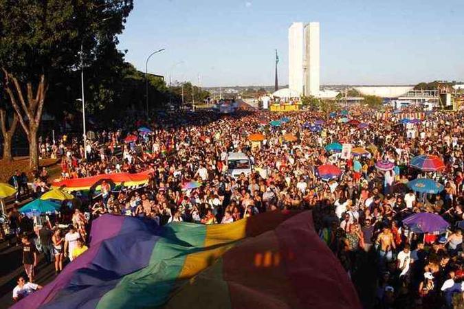 Parada LGBTQI(foto: Ana Rayssa/Esp. CB./D.A. Press) Parada LGBTQI(foto: Ana Rayssa/Esp. CB./D.A. Press)
