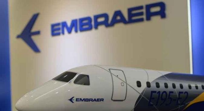 A Embraer contabilizou lucro líquido de R$ 2,3 milhões entre abril e junho(foto: Eoslan Rahman/AFP) A Embraer contabilizou lucro líquido de R$ 2,3 milhões entre abril e junho(foto: Eoslan Rahman/AFP)