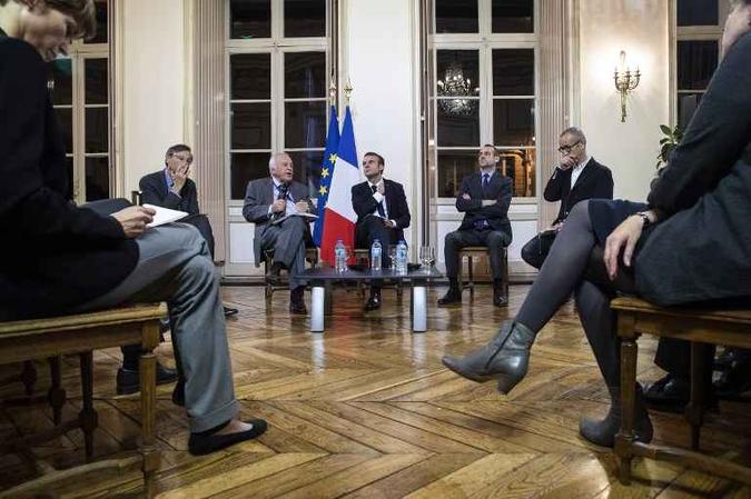 Está previsto que o presidente Macron faça um discurso sobre o tema da paz(foto: AFP) Está previsto que o presidente Macron faça um discurso sobre o tema da paz(foto: AFP)