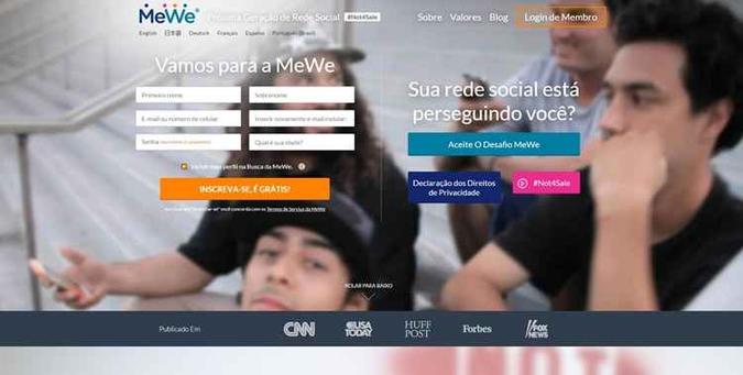 (foto: MeWe/Reprodução) (foto: MeWe/Reprodução)