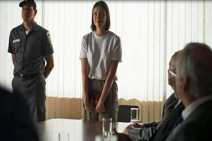 Jô afirma em audiência que está arrependida dos seus crimes(foto: TV Globo/Reprodução) Jô afirma em audiência que está arrependida dos seus crimes(foto: TV Globo/Reprodução)