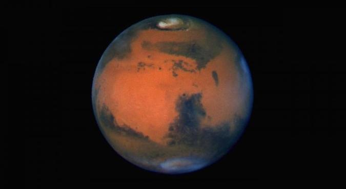 A água salgada sob a superfície de Marte poderia conter oxigênio suficiente para sustentar o tipo de vida microbiana que emergiu e floresceu na Terra bilhões de anos atrás(foto: Nasa/Divulgação ) A água salgada sob a superfície de Marte poderia conter oxigênio suficiente para sustentar o tipo de vida microbiana que emergiu e floresceu na Terra bilhões de anos atrás(foto: Nasa/Divulgação )