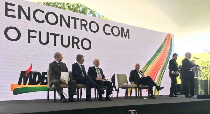 Evento do MDB ocorrido em Brasília(foto: Reprodução/Twitter) Evento do MDB ocorrido em Brasília(foto: Reprodução/Twitter)