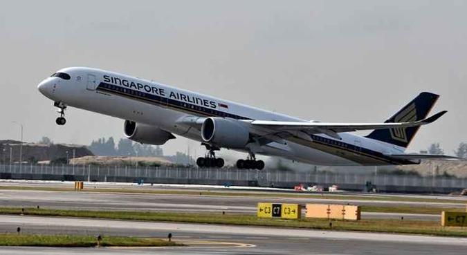 A Singapore Airlines recupera o primeiro lugar na lista de companhias com os trajetos mais longos(foto: AFP) A Singapore Airlines recupera o primeiro lugar na lista de companhias com os trajetos mais longos(foto: AFP)