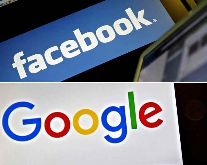 O texto também prevê que Facebook e Google apoiarão a prevenção de práticas maliciosas de desinformação(foto: AFP) O texto também prevê que Facebook e Google apoiarão a prevenção de práticas maliciosas de desinformação(foto: AFP)