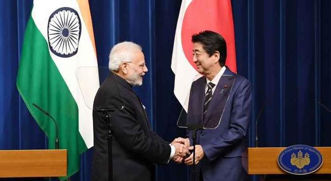 A Índia é um dos países dos quais o Japão tem se aproximado para formar parcerias no âmbito da defesa(foto: AFP) A Índia é um dos países dos quais o Japão tem se aproximado para formar parcerias no âmbito da defesa(foto: AFP)