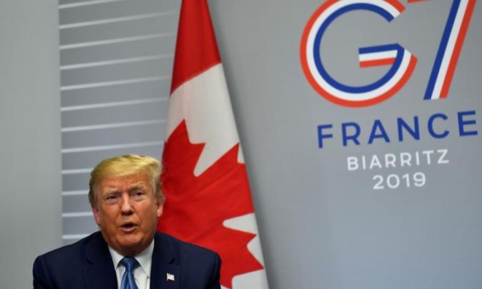 ''Eu acho que eles respeitam a guerra comercial. Ela deveria acontecer'', disse Trump sobre a China(foto: AFP / Nicholas Kamm) ''Eu acho que eles respeitam a guerra comercial. Ela deveria acontecer'', disse Trump sobre a China(foto: AFP / Nicholas Kamm)