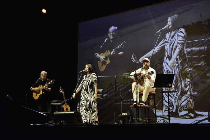 João Bosco, Joyce Moreno e Toquinho: homenagem ao Maestro Soberano(foto: Paulo Henrique Cruz/Divulgação) João Bosco, Joyce Moreno e Toquinho: homenagem ao Maestro Soberano(foto: Paulo Henrique Cruz/Divulgação)