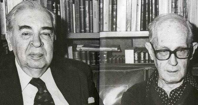 Pedro Nava e Carlos Drummond em uma das sessões do Sabadoyle, promovidas pelo bibliófilo Plínio Doyle(foto: Bazar do Tempo/Divulgação) Pedro Nava e Carlos Drummond em uma das sessões do Sabadoyle, promovidas pelo bibliófilo Plínio Doyle(foto: Bazar do Tempo/Divulgação)