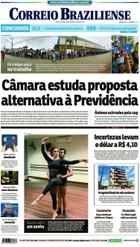Confira a Capa do Jornal Correio Braziliense do dia 18/05/2019