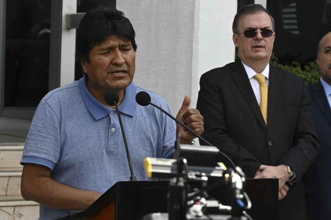 Morales renunciou em meio a forte pressão nas ruas(foto: Pedro Pardo / AFP) Morales renunciou em meio a forte pressão nas ruas(foto: Pedro Pardo / AFP)