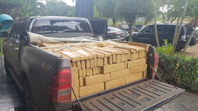 A PF conseguiu identificar a carga de maconha após uma denúncia anônima (foto: PF/Divulgação) A PF conseguiu identificar a carga de maconha após uma denúncia anônima (foto: PF/Divulgação)