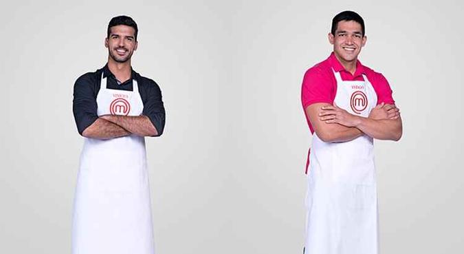 Os cozinheiros Vinícius Rossignoli, representante de Brasília no último MasterChef Brasil, e Thiago Major(foto: Divulgação/Band) Os cozinheiros Vinícius Rossignoli, representante de Brasília no último MasterChef Brasil, e Thiago Major(foto: Divulgação/Band)