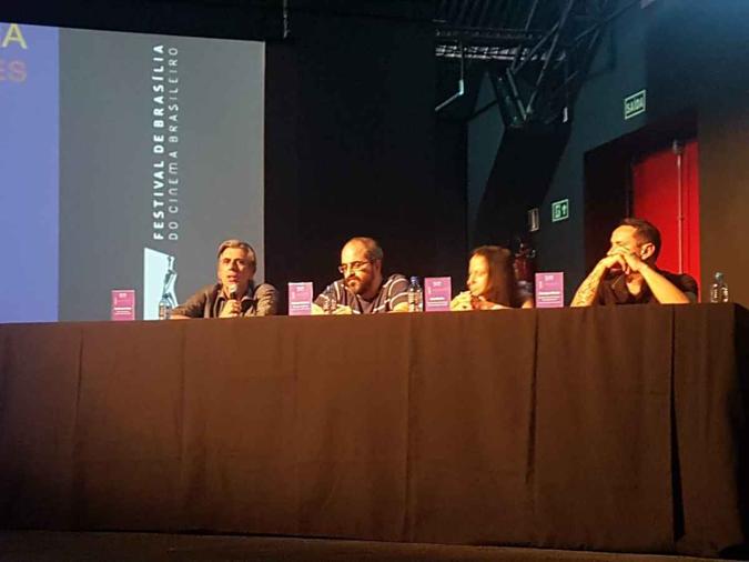 O secretário de Cultura do DF, Guilherme Reis, e organizadores do festival divulgam a programação completa do evento(foto: Adriana Izel/CB/DA Press) O secretário de Cultura do DF, Guilherme Reis, e organizadores do festival divulgam a programação completa do evento(foto: Adriana Izel/CB/DA Press)