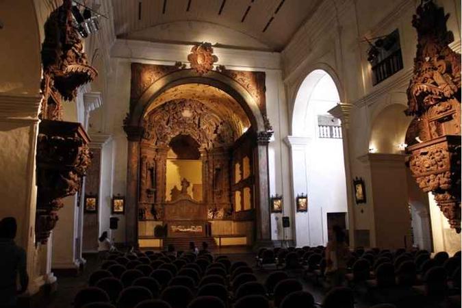 Na igreja de Santo Alexandre, em estilo barroco, funciona um museu (foto: Ana Lee/Divulgação) Na igreja de Santo Alexandre, em estilo barroco, funciona um museu (foto: Ana Lee/Divulgação)