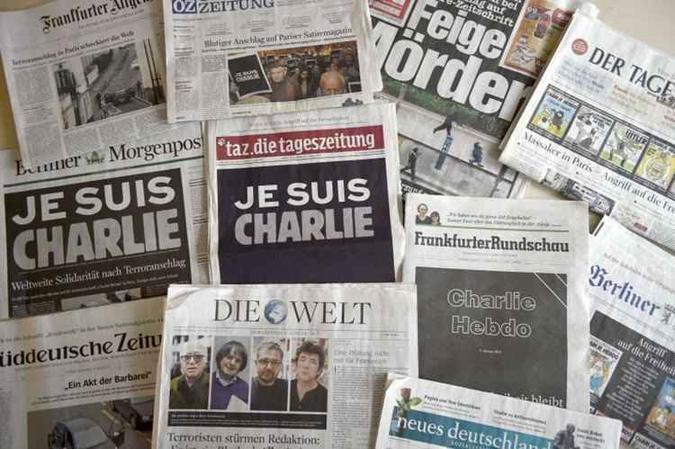 Episódio do assassinato dos jornalistas do jornal francês Chalie Hebdo marcou as discussões sobre o limite do humor(foto: AFP PHOTO / ODD ANDERSEN - 8/1/15) Episódio do assassinato dos jornalistas do jornal francês Chalie Hebdo marcou as discussões sobre o limite do humor(foto: AFP PHOTO / ODD ANDERSEN - 8/1/15)
