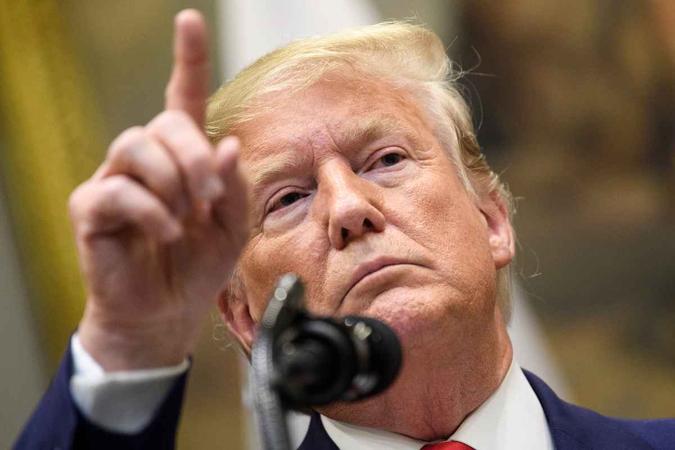 O governo de Donald Trump impediu seu embaixador da União Europeia de testemunhar na investigação de julgamento político(foto: Brendan Smialowski / AFP) O governo de Donald Trump impediu seu embaixador da União Europeia de testemunhar na investigação de julgamento político(foto: Brendan Smialowski / AFP)