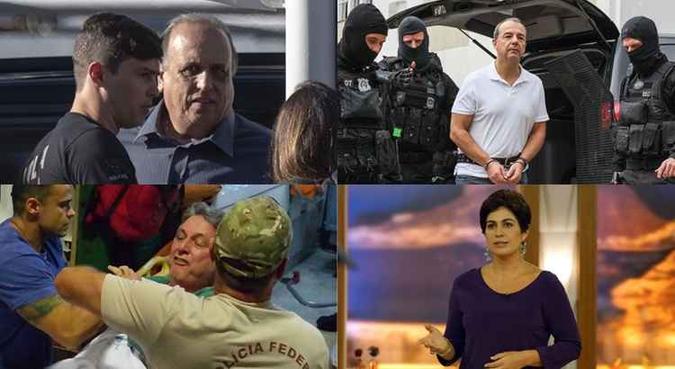 Os quatro últimos governadores eleitos do Rio: em algum momento, todos foram presos (foto: Mauro Pimentel/AFP, Cassiano Rosário/Futura Press/Folhapress, Vladimir Platonow/Agência Brasil e Governo do Rio de Janeiro/Divulgação) Os quatro últimos governadores eleitos do Rio: em algum momento, todos foram presos (foto: Mauro Pimentel/AFP, Cassiano Rosário/Futura Press/Folhapress, Vladimir Platonow/Agência Brasil e Governo do Rio de Janeiro/Divulgação)