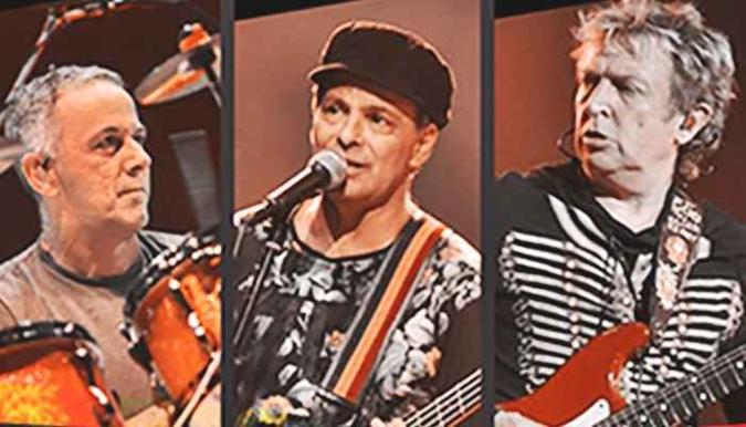 Músicos Andy Summers, João Barone e Rodrigo Santos formam o Call The Police(foto: Divulgação) Músicos Andy Summers, João Barone e Rodrigo Santos formam o Call The Police(foto: Divulgação)