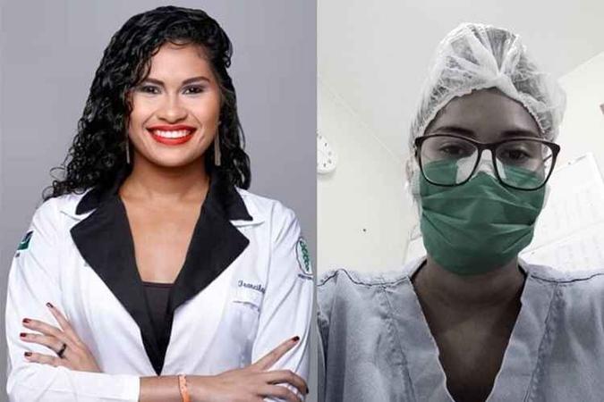 O primeiro emprego de Francilayne, fisioterapeuta pela UnB, é na linha de frente do combate à pandemia(foto: Arquivo Pessoal) O primeiro emprego de Francilayne, fisioterapeuta pela UnB, é na linha de frente do combate à pandemia(foto: Arquivo Pessoal)