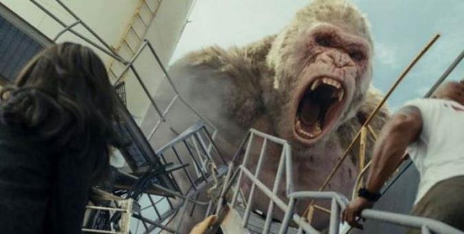 Efeitos especiais dominam a trama de Rampage(foto: Reprodução/ Internet) Efeitos especiais dominam a trama de Rampage(foto: Reprodução/ Internet)