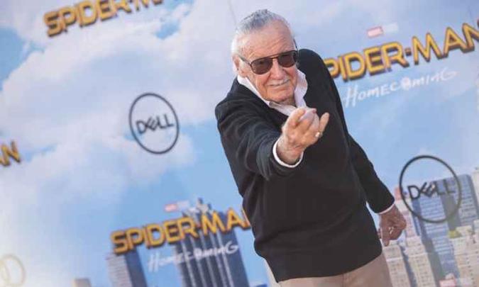 Stan Lee foi o criador de personagens como Homem-Aranha e Homem de Ferro(foto: AFP/Valeria Macon) Stan Lee foi o criador de personagens como Homem-Aranha e Homem de Ferro(foto: AFP/Valeria Macon)