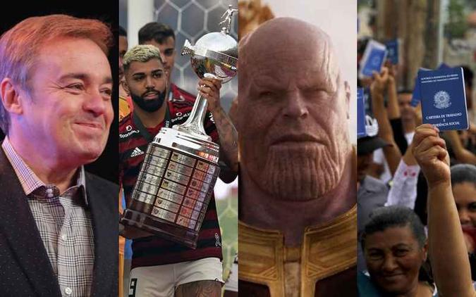 Gugu, Flamengo, Thanos e vagas de emprego estão entre os termos mais buscados no DF(foto: Nilton Fukuda/Estadão, Cris BouroncleAFP, reprodução e Ana Rayssa/CB/D.A Press) Gugu, Flamengo, Thanos e vagas de emprego estão entre os termos mais buscados no DF(foto: Nilton Fukuda/Estadão, Cris BouroncleAFP, reprodução e Ana Rayssa/CB/D.A Press)