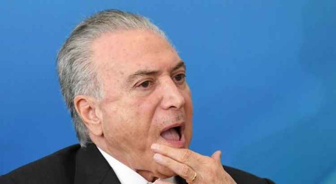 Temer já foi submetido a uma cirurgia para desobstrução da uretra(foto: Evaristo Sá/AFP) Temer já foi submetido a uma cirurgia para desobstrução da uretra(foto: Evaristo Sá/AFP)