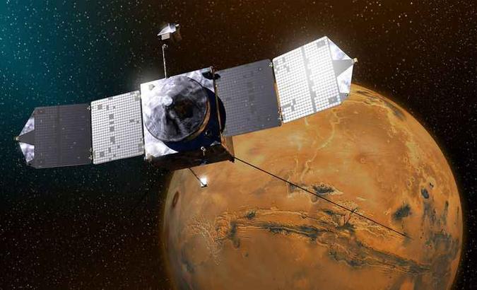 Dados da sonda Maven ajudam a entender como Marte se tornou um local inóspito(foto: NASA/Goddard Space Flight Center) Dados da sonda Maven ajudam a entender como Marte se tornou um local inóspito(foto: NASA/Goddard Space Flight Center)
