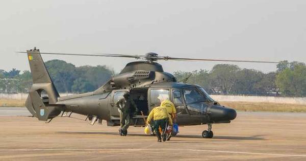 For&ccedil;as Armadas usam cinco aeronaves para combater fogo no Pantanal