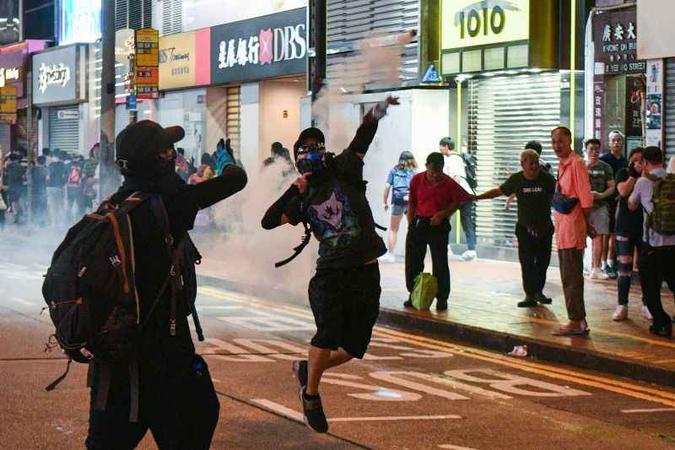 Hong Kong é uma ex-colônia britânica e faz parte da China desde 1997(foto: Anthony WALLACE/AFP) Hong Kong é uma ex-colônia britânica e faz parte da China desde 1997(foto: Anthony WALLACE/AFP)