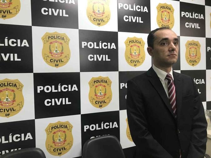 Responsável pelo caso, delegado Rafael Ferreira Bernardino, da 11ª Delegacia de Polícia (Núcleo Bandeirante) não descarta que o crime tenha sido premeditado(foto: Matheus Ferrari/CB/D.A Press) Responsável pelo caso, delegado Rafael Ferreira Bernardino, da 11ª Delegacia de Polícia (Núcleo Bandeirante) não descarta que o crime tenha sido premeditado(foto: Matheus Ferrari/CB/D.A Press)