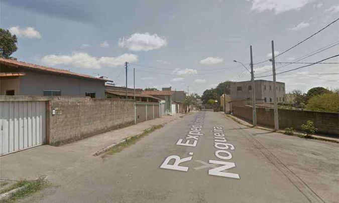 O crime ocorreu na Rua Expedicionário Raimundo Nogueira, no Bairro Progresso(foto: Reprodução/Google Street View ) O crime ocorreu na Rua Expedicionário Raimundo Nogueira, no Bairro Progresso(foto: Reprodução/Google Street View )