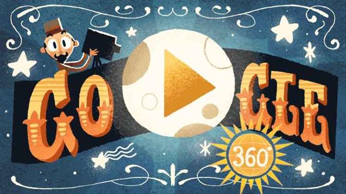 O doodle é o primeiro lançado em 360º(foto: Google/Reprodução) O doodle é o primeiro lançado em 360º(foto: Google/Reprodução)