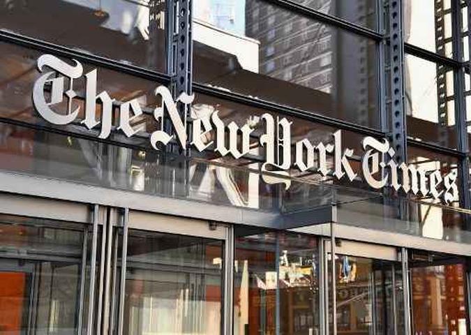 Prédio do New York Times em Nova York.(foto: ANGELA WEISS / AFP) Prédio do New York Times em Nova York.(foto: ANGELA WEISS / AFP)