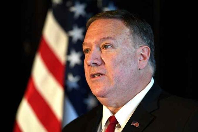 Mike Pompeo, secretário de Estado dos EUA(foto: Saeed Khan/AFP) Mike Pompeo, secretário de Estado dos EUA(foto: Saeed Khan/AFP)