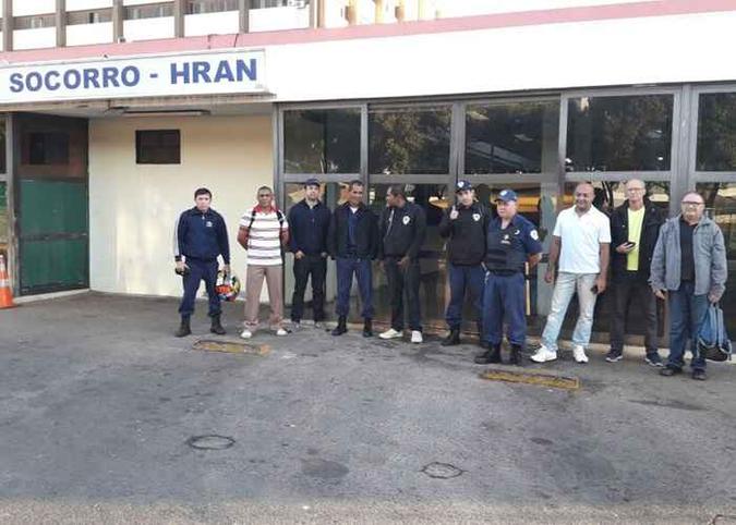 Vigilantes do Hospital Regional da Asa Norte (Hran) aderiram à greve.(foto: Divulgação.) Vigilantes do Hospital Regional da Asa Norte (Hran) aderiram à greve.(foto: Divulgação.)
