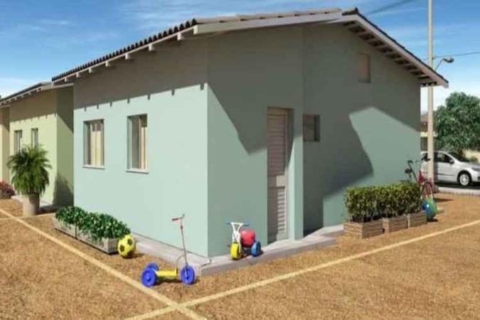 Esboço de projeto para as casas do Recanto das Emas (foto: Divulgação / Codhab) Esboço de projeto para as casas do Recanto das Emas (foto: Divulgação / Codhab)