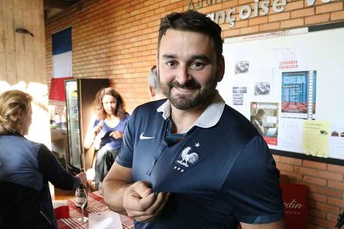 O francês Guillaume Petitga afirma que apesar da bélgica ter um time sólido, a vitoria será francesa(foto: Arthur Menescal/Esp. CB/D.A Press) O francês Guillaume Petitga afirma que apesar da bélgica ter um time sólido, a vitoria será francesa(foto: Arthur Menescal/Esp. CB/D.A Press)
