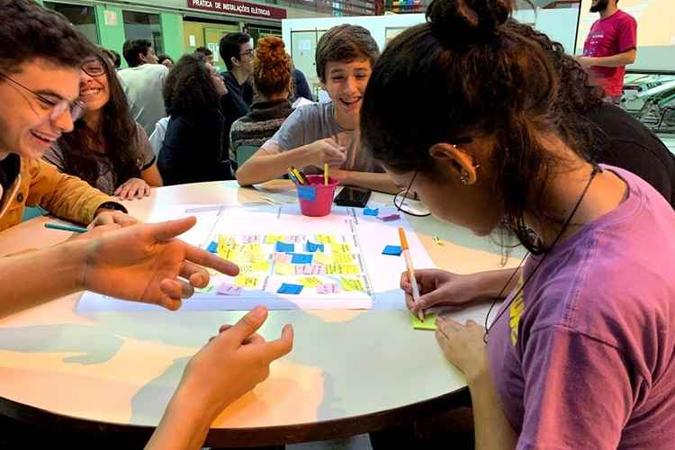 Após a competição de 2019, que culminou em seis startups selecionadas para aceleração, estudantes continuaram tendo contato apenas de modo remoto(foto: Ideias de Futuro/Google) Após a competição de 2019, que culminou em seis startups selecionadas para aceleração, estudantes continuaram tendo contato apenas de modo remoto(foto: Ideias de Futuro/Google)