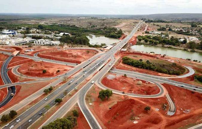 Intervenção é necessária para as obras do Trevo de Triagem Norte (TTN)(foto: Breno Fortes/CB/D.A Press ) Intervenção é necessária para as obras do Trevo de Triagem Norte (TTN)(foto: Breno Fortes/CB/D.A Press )