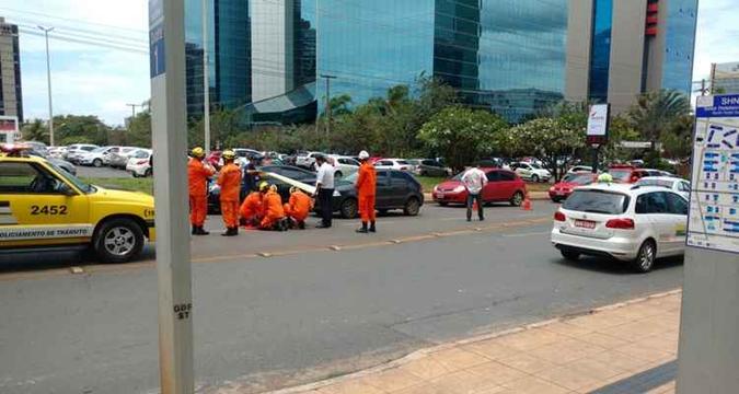 Apenas o retorno de acesso ao Setor Hoteleiro Norte ficou interditado.(foto: Divulgação) Apenas o retorno de acesso ao Setor Hoteleiro Norte ficou interditado.(foto: Divulgação)
