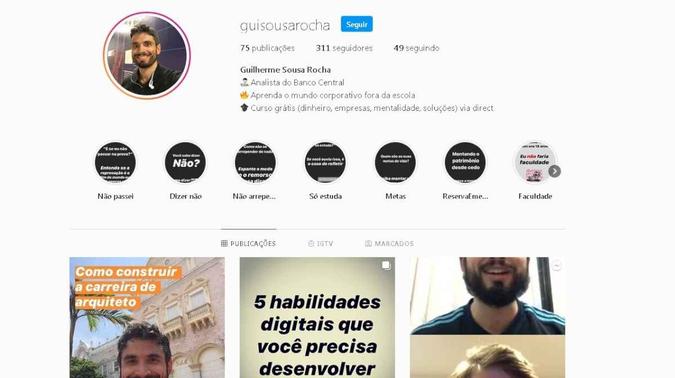Projeto criado na quarentena têm conteúdos sobre finanças, negócios, mentalidade e soluções burocráticas. O curso é ministrado no Instagram e é gratuito(foto: Instagram/Reprodução) Projeto criado na quarentena têm conteúdos sobre finanças, negócios, mentalidade e soluções burocráticas. O curso é ministrado no Instagram e é gratuito(foto: Instagram/Reprodução)