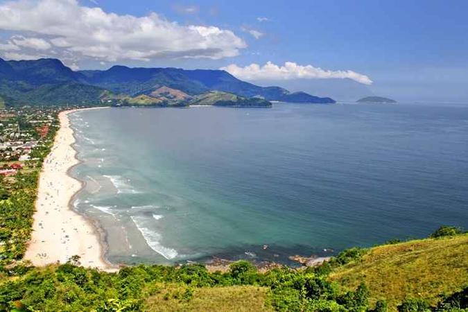 São 100km de praia no litoral norte paulista(foto: Prefeitura Municipal de São Sebastião/Reprodução) São 100km de praia no litoral norte paulista(foto: Prefeitura Municipal de São Sebastião/Reprodução)