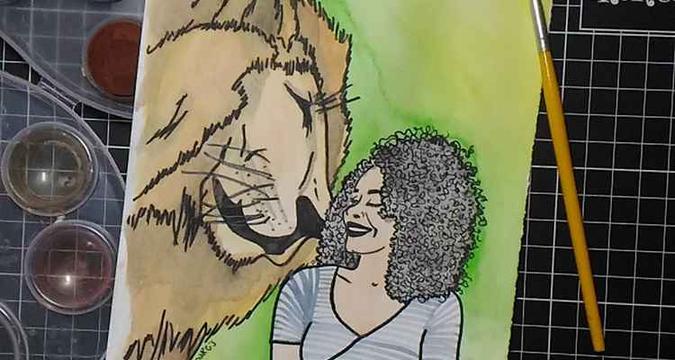 As irmãs enviam seus desenhos para qualquer lugar do mundo(foto: Arquivo pessoal) As irmãs enviam seus desenhos para qualquer lugar do mundo(foto: Arquivo pessoal)